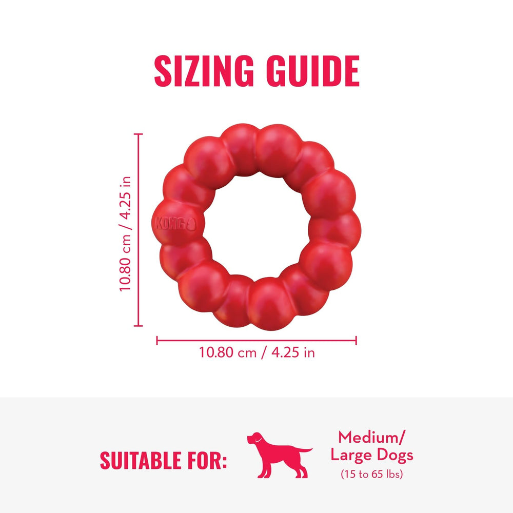 KONG Ring caoutchouc durable: outil fiable pour des sessions de mâchonnage.
