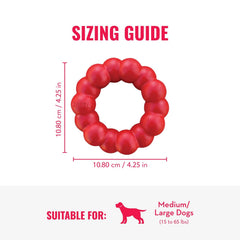 KONG Ring caoutchouc durable: outil fiable pour des sessions de mâchonnage.