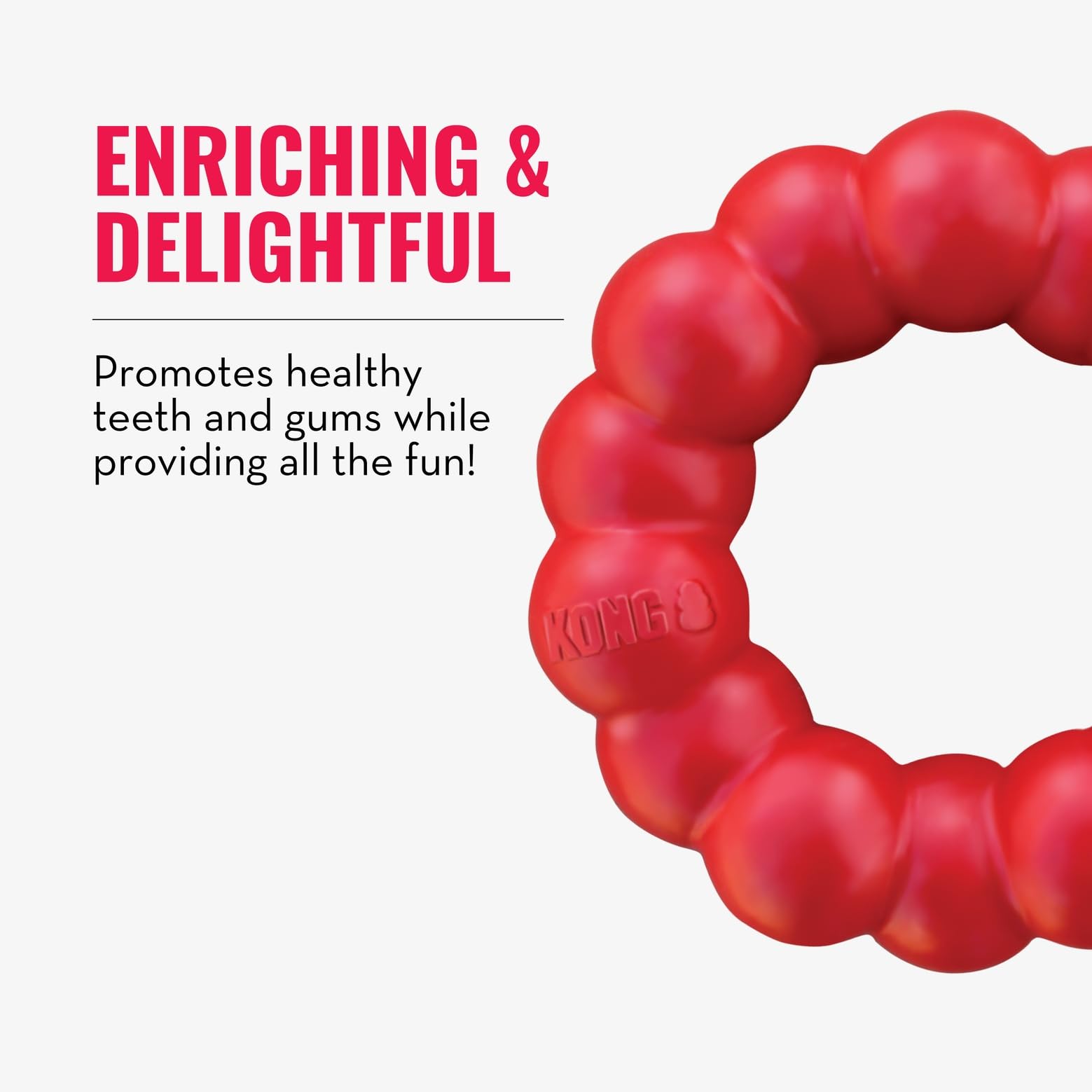 KONG Ring XL design polyvalent pour chien actif.