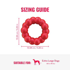 KONG Ring XL offre une surface de mastication guidée.