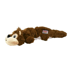 KONG Scrunch Knots Squirrel pelage réaliste pour jeux interactifs sans bourrage.