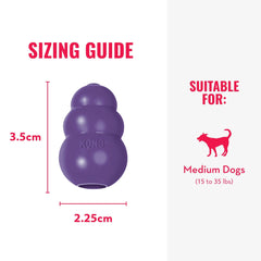 Pack de deux jouets KONG Senior pour chiens moyens, variété d activites.
