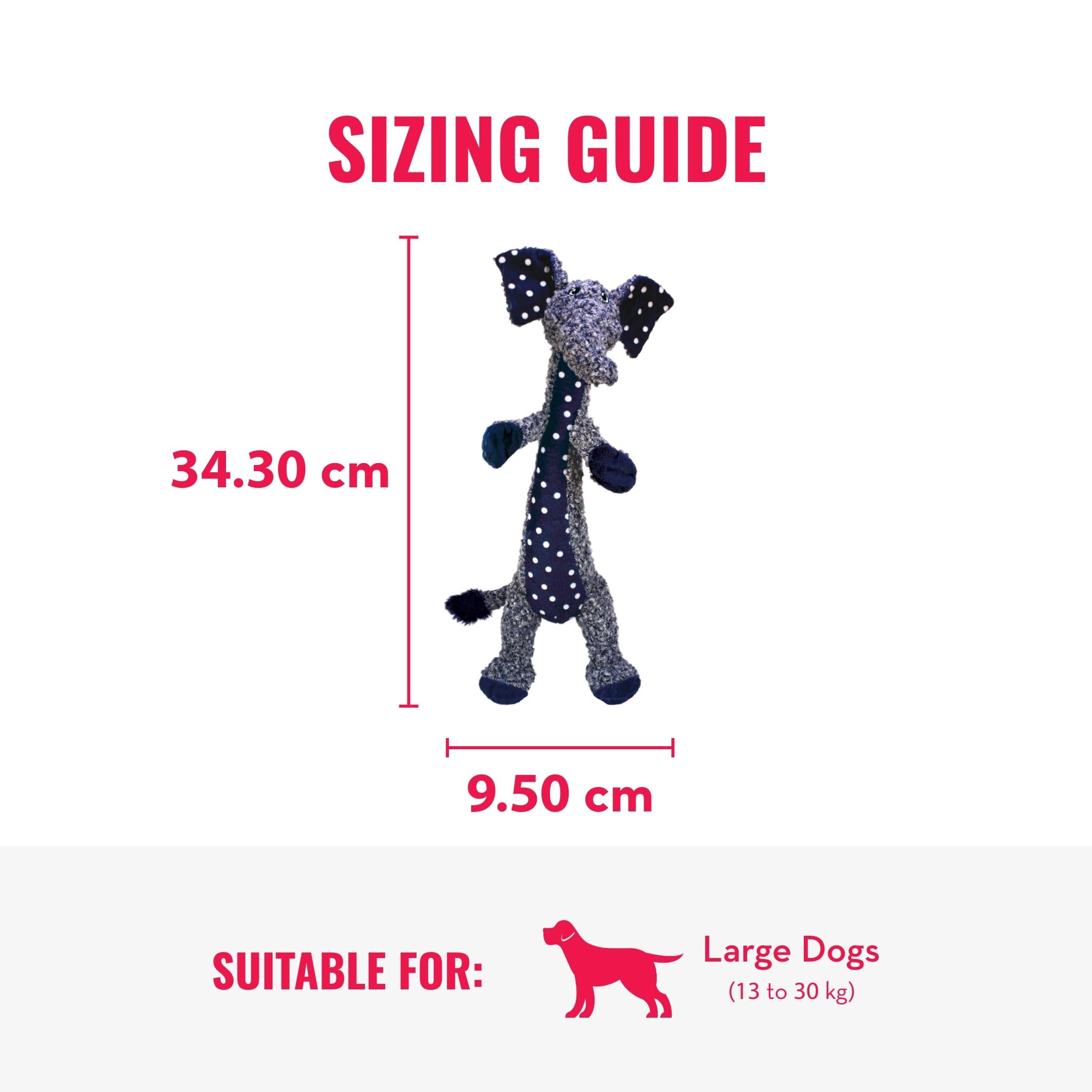 KONG Shakers Luvs Elephant bras-ouverts, conçu pour tir et rapport