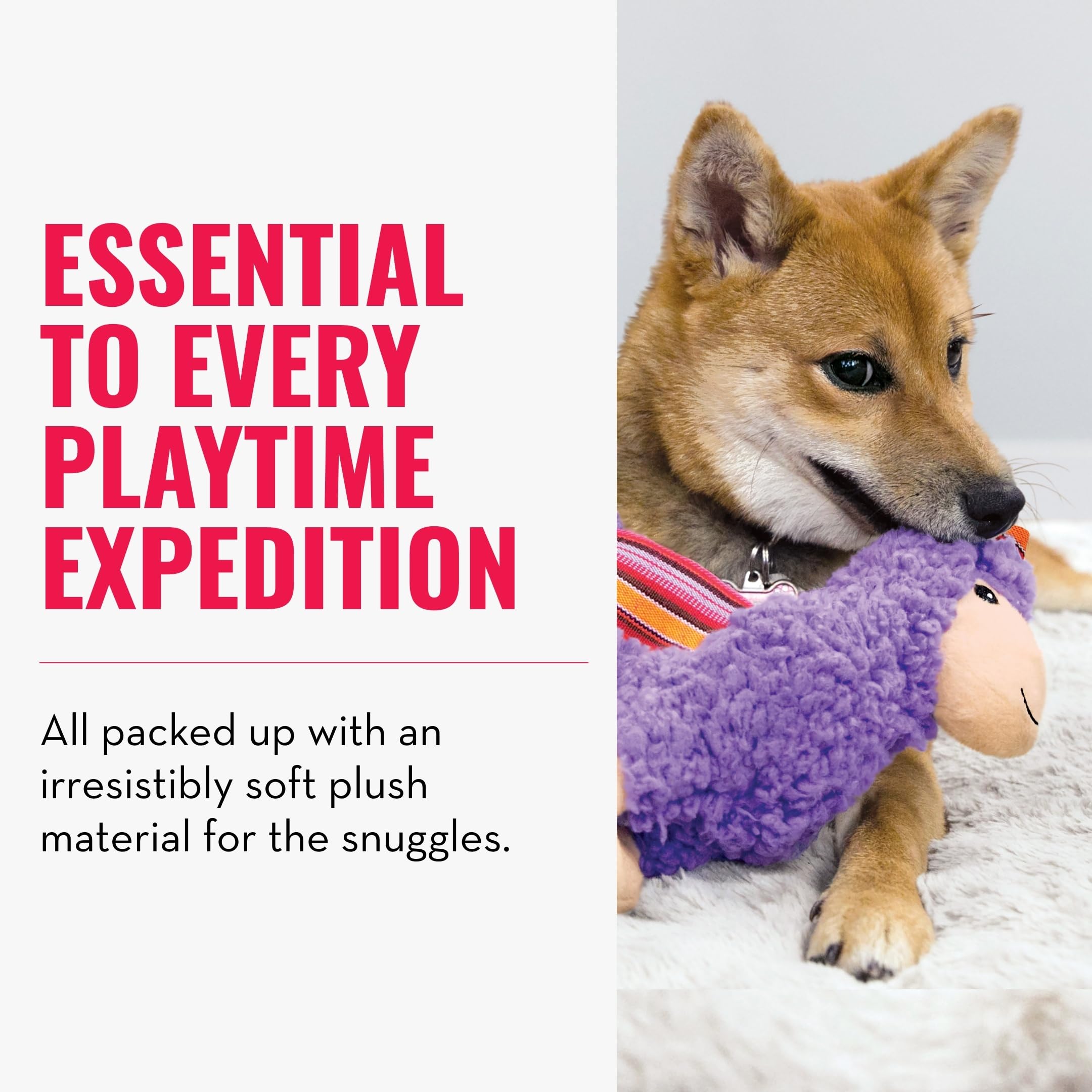 Sherps KONG peluche douce offrant un câlin réconfortant et douceur tactile