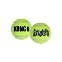 KONG Squeakair jouet chien tennis, sifflement intégré pour stimuler le jeu.