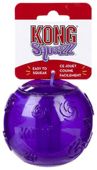 KONG Squeezz Ball avec couleurs variées pour chien de grande taille.