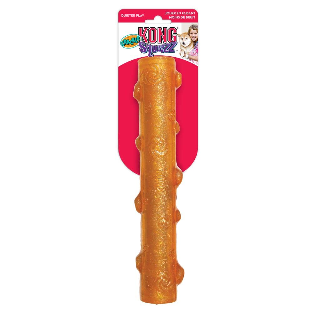 Couleurs vives et motif scintillant pour attirer l’attention des chiens.