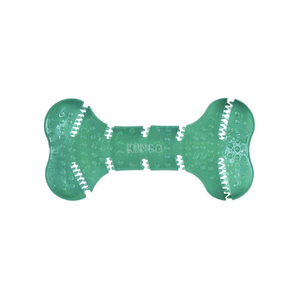 KONG Squeezz Dental Bone incite à un jeu prolongé et interactif