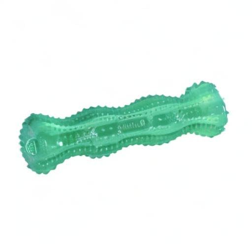 KONG Squeezz Dental Stick idéal pour chiens moyens et grands, jeu interactif.
