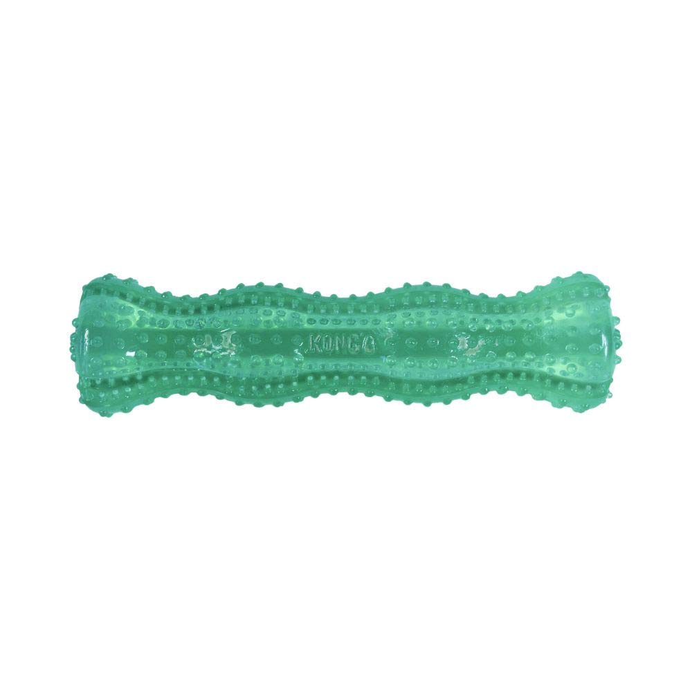 Le Kong Squeezz Dental Stick, jouet dentaire texturé favorisant la mastication.