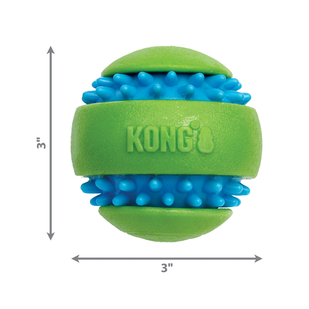 KONG Squeezz Goomz Ball LG, haute durabilité pour sessions prolongées.