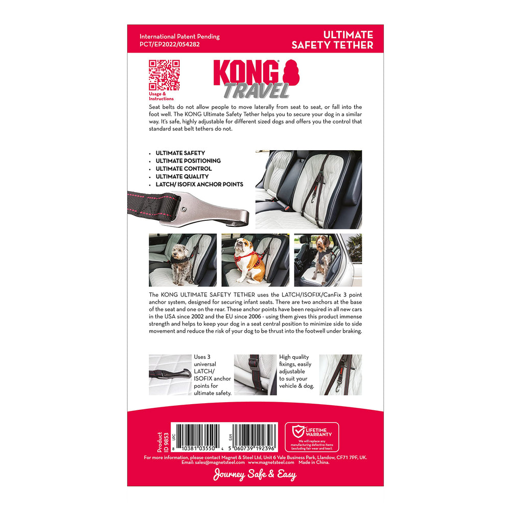 KONG utilisable en véhicule pour plus de contrôle.