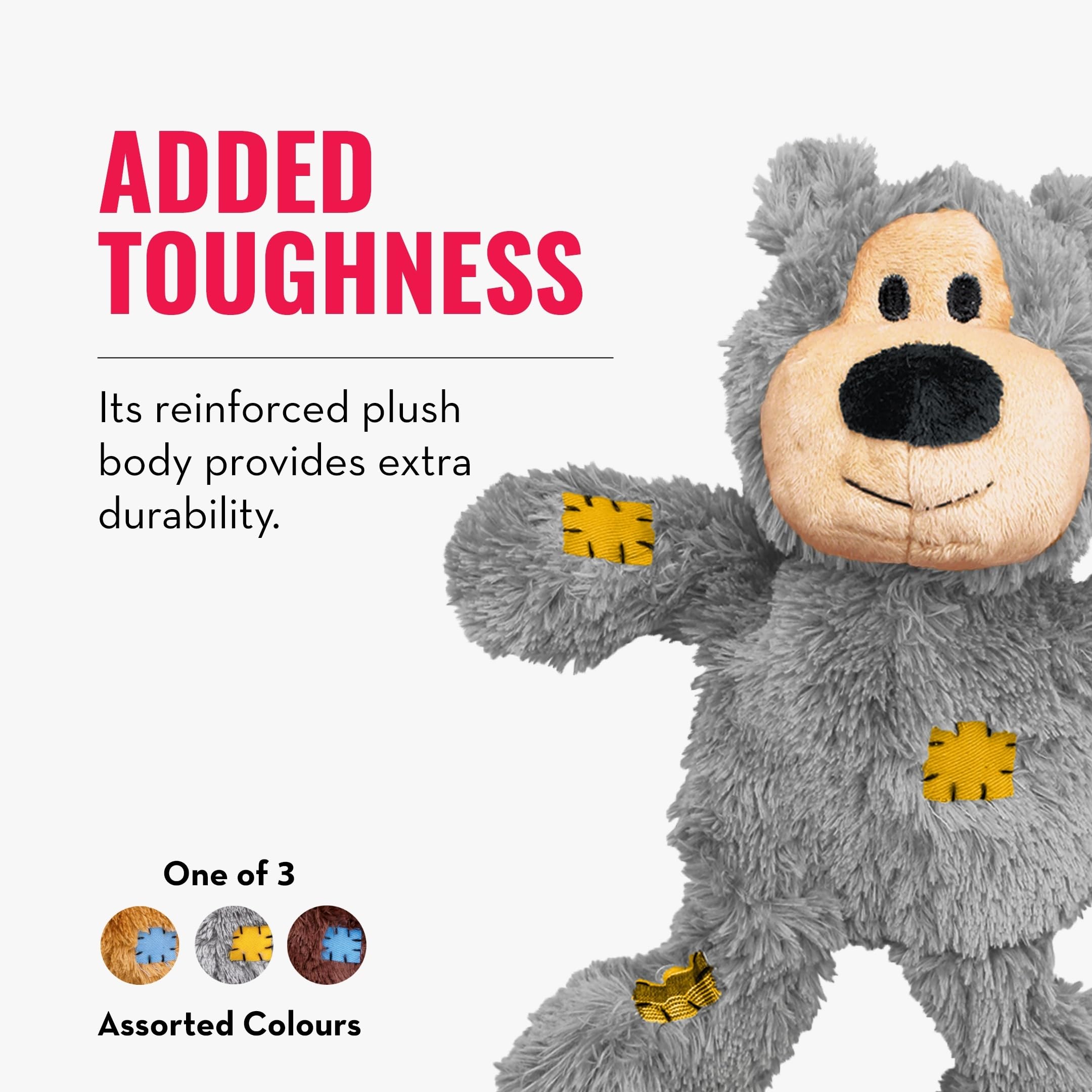 KONG Wild Knots Ours, couleurs assorties pour varier les jeux.