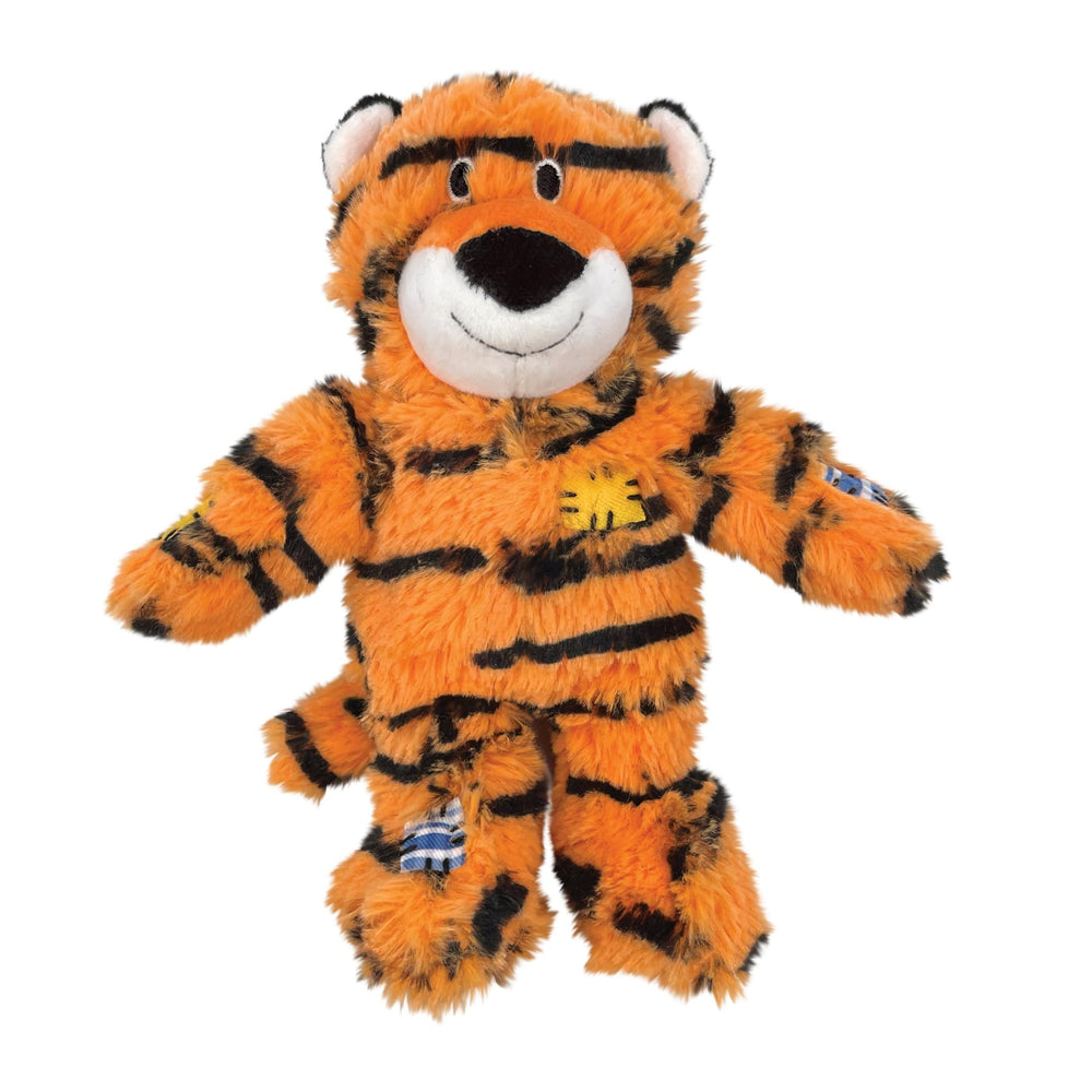 KONG Wild Knots Tigre: corde interne robuste pour des sessions de mastication prolongées.