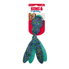 KONG Wubba Finz Bleu LG – balles internes qui rebondissent et crissent pour attirer l’attention.