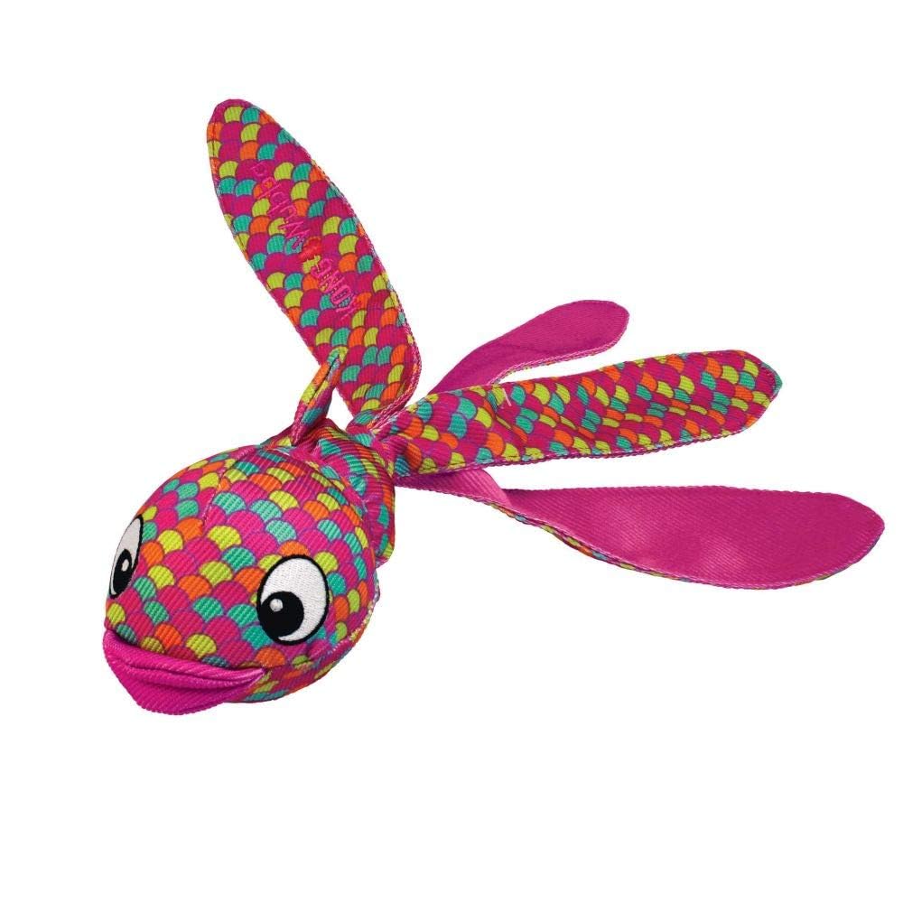KONG Wubba Finz pour chiots et chiens, session de jeu active et sûre.