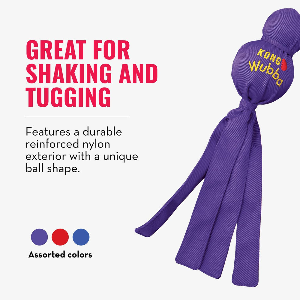 KONG Wubba formes-balles uniques, textures variées pour stimulation sensorielle.