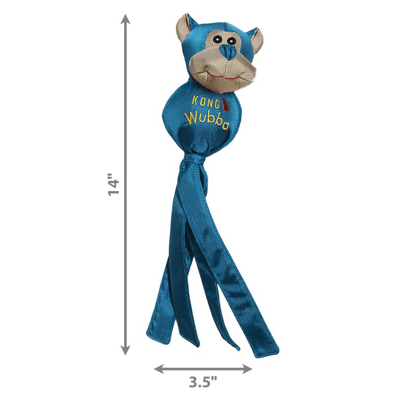 Détail nylon renforcé du KONG Wubba Friends Ballistic, résistance pour jeux actifs