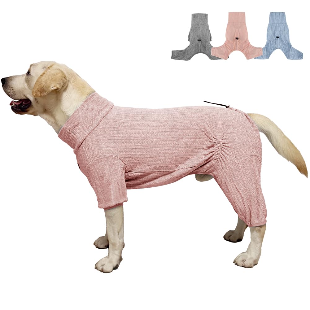 KOOGAL pyjama chien rose 3XL vue devant, confort optimal et mouvement libre