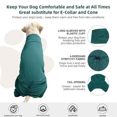KOOGAL pyjama chien protection griffures – évite les griffures et l’accès à la peau