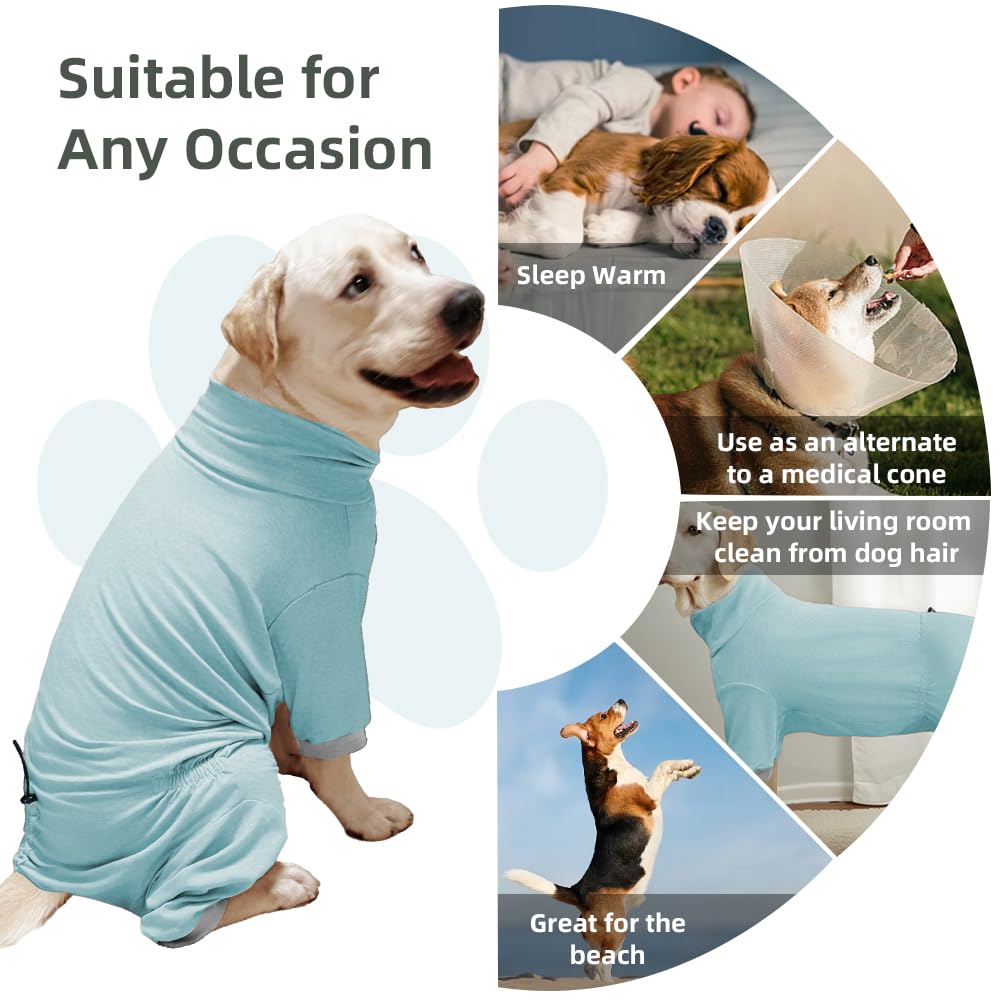 KOOGAL pyjama chien couleur bleu fin pour un style discret