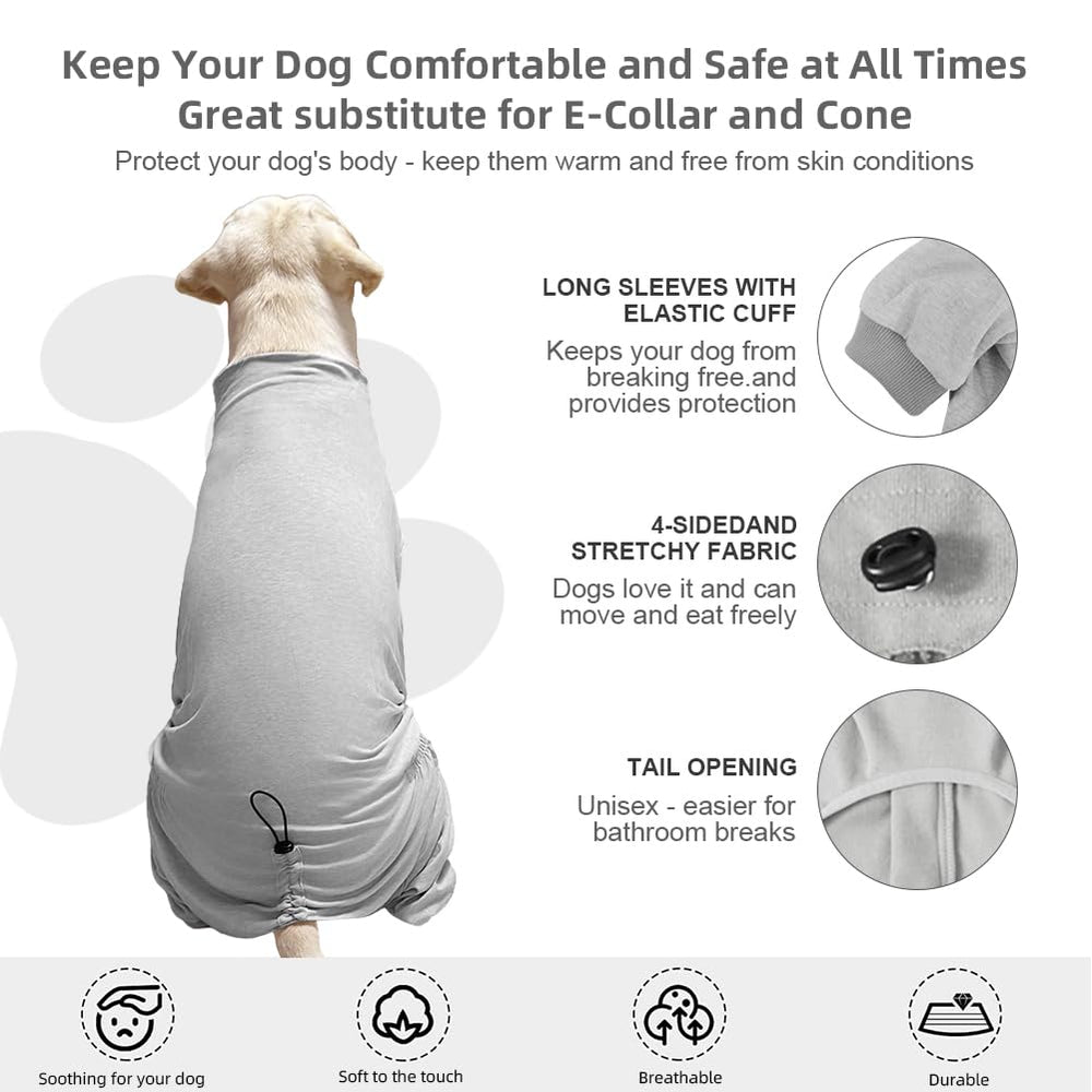 KOOGAL pyjamas protection contre griffures et léchages pour le chien.