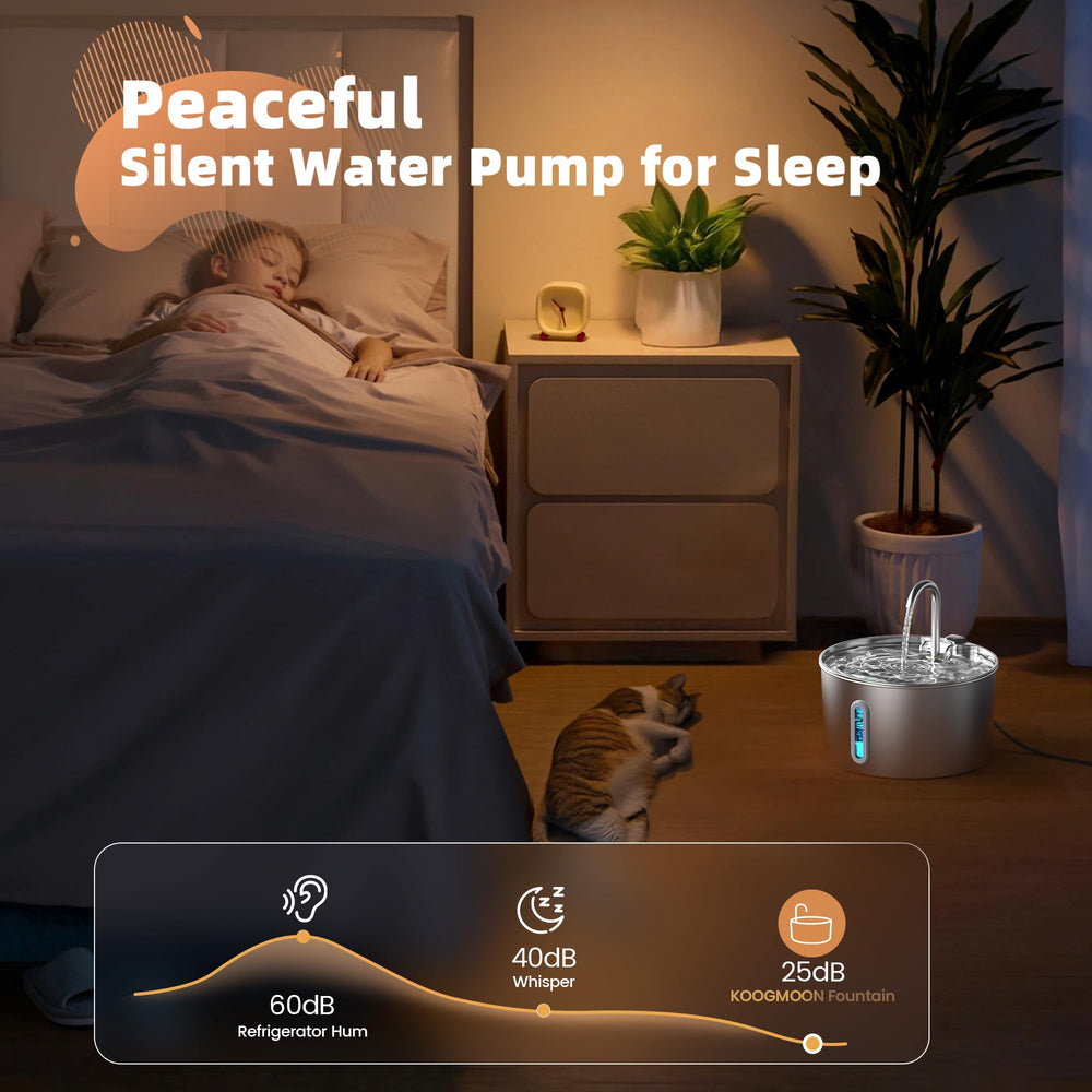 Pompe ultra silencieuse KoogMoon, fonctionnement discret pendant la nuit