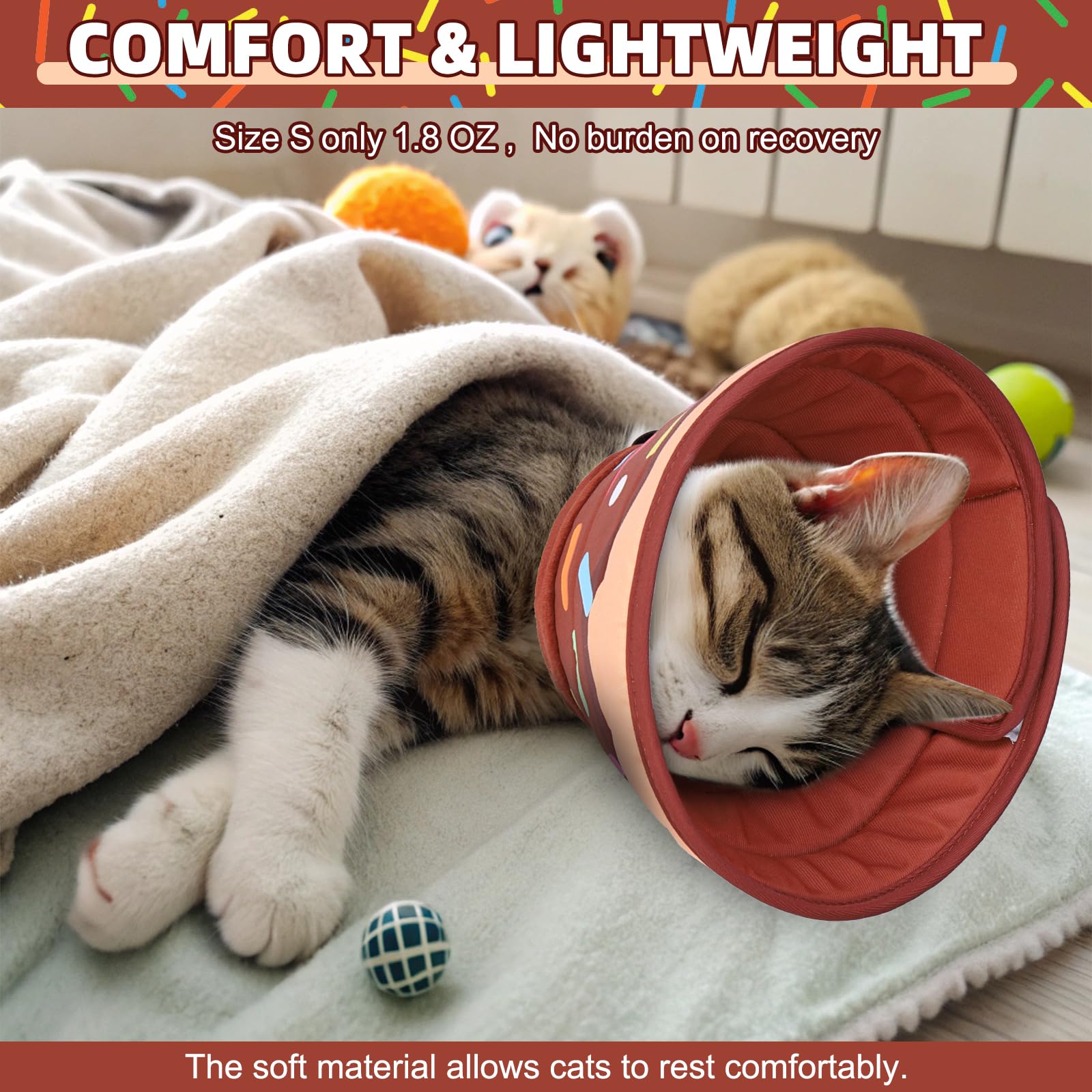 KOOLTAIL chat-cone bord doux, offre un confort accru au quotidien