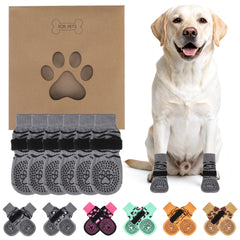 KOOLTAIL chaussettes chien antidérapantes avec traction sur sols durs