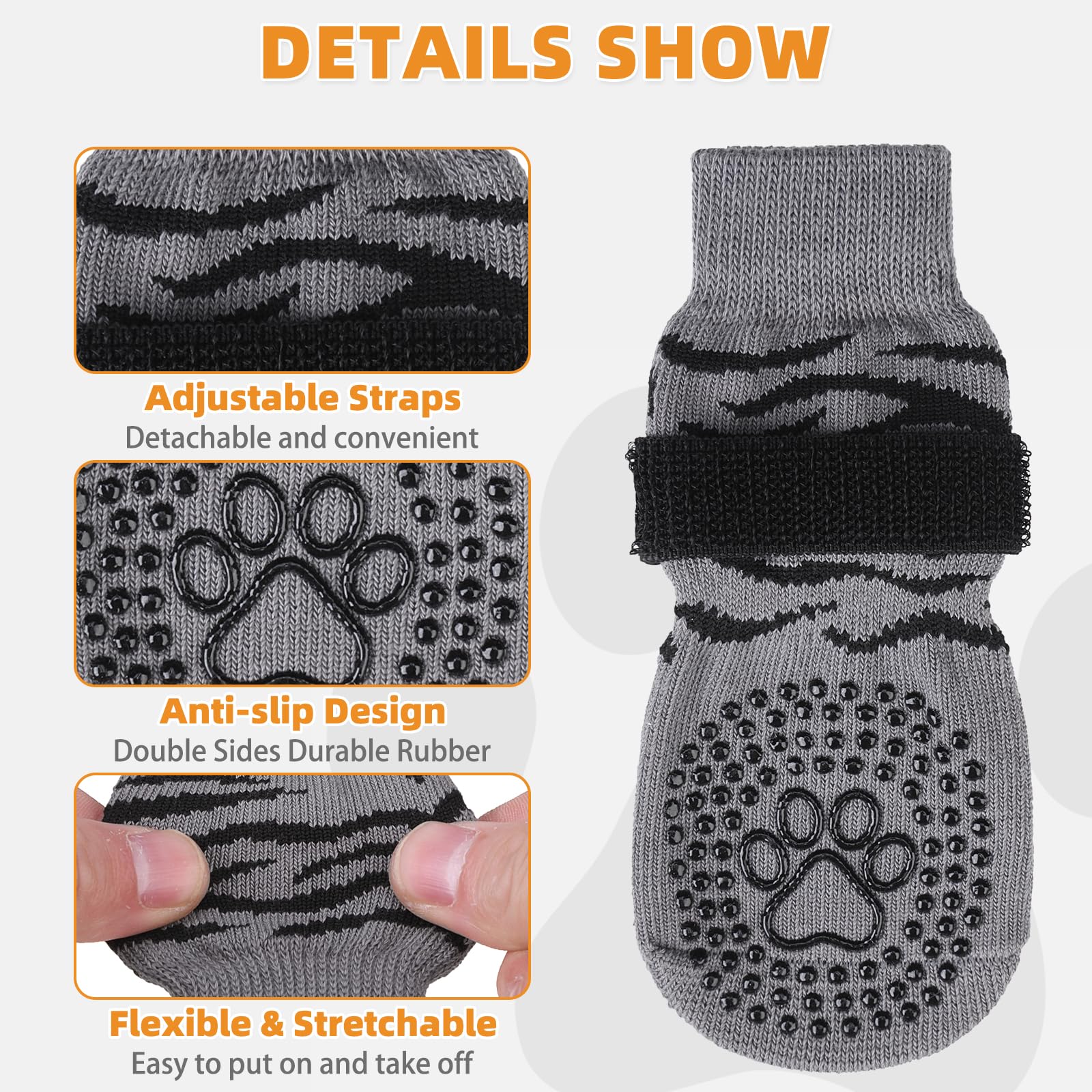 KOOLTAIL chaussettes avec sangle ajustable assurant le maintien