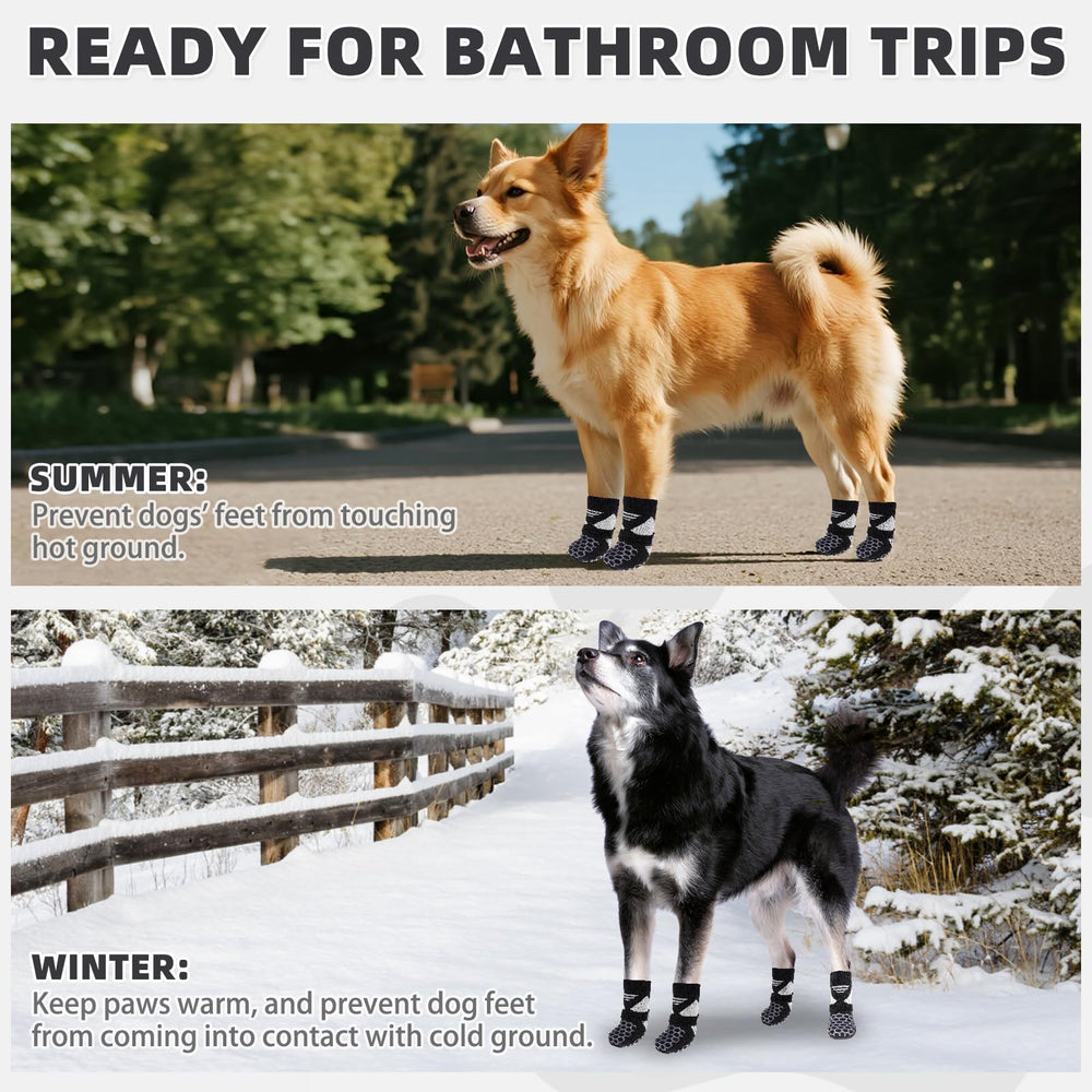 KOOLTAIL chaussettes-chien protection-pattes-froid-hiver: garde les pattes au chaud