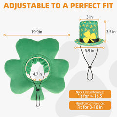 KOOLTAIL chapeau irlandais sur chien, sécurité et style pour fêtes