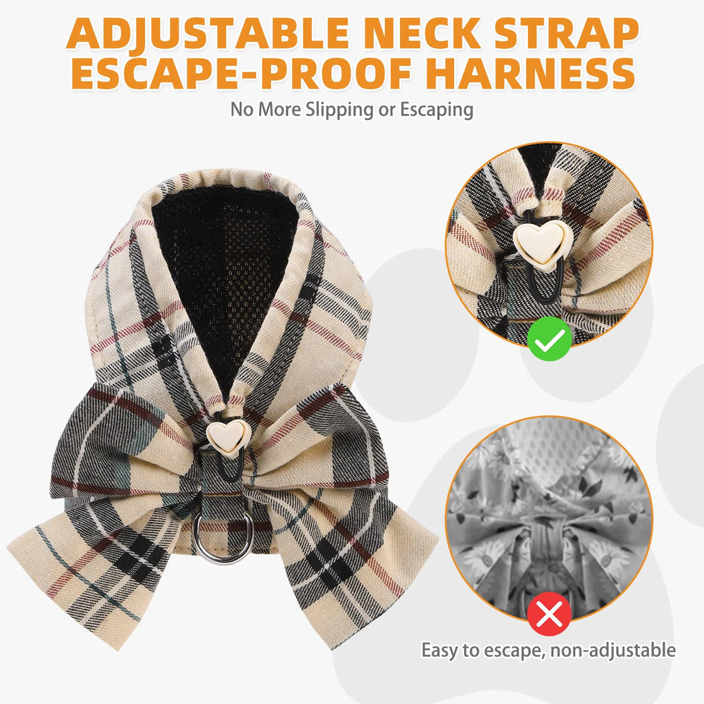 Kooltail ensemble harnais et laisse beige, solution pratique et légère.