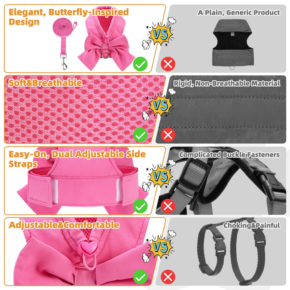 KOOLTAIL harnais ajustable à enfiler rose, facile à mettre en quelques gestes.