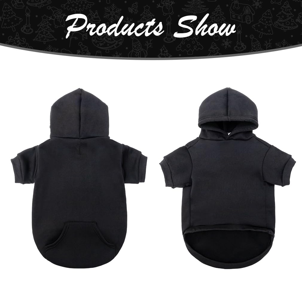 KOOLTAIL sweat-shirt chien noir – intérieur pelucheux apporte chaleur sans surchauffe.