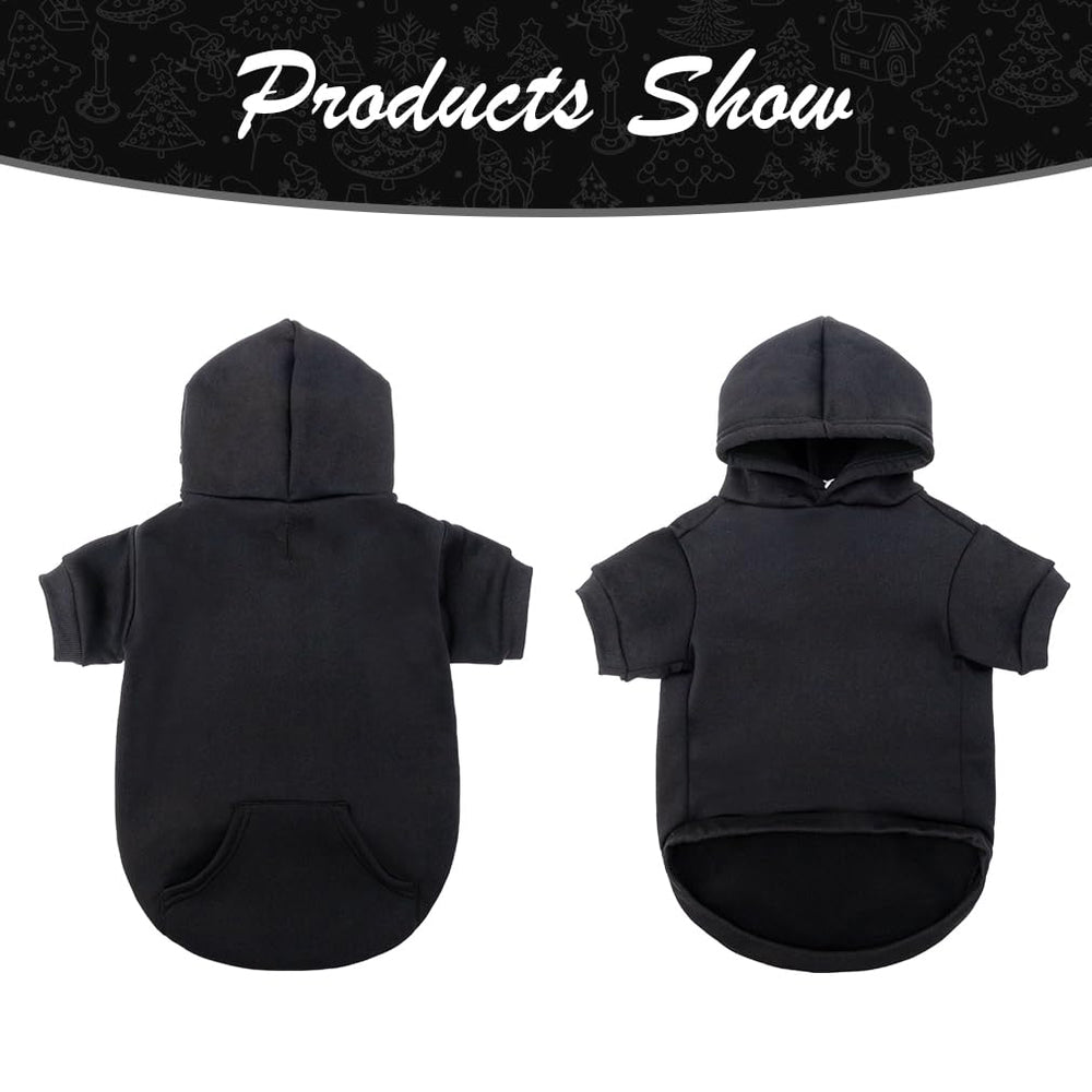 KOOLTAIL sweat-shirt chien noir – intérieur pelucheux apporte chaleur sans surchauffe.