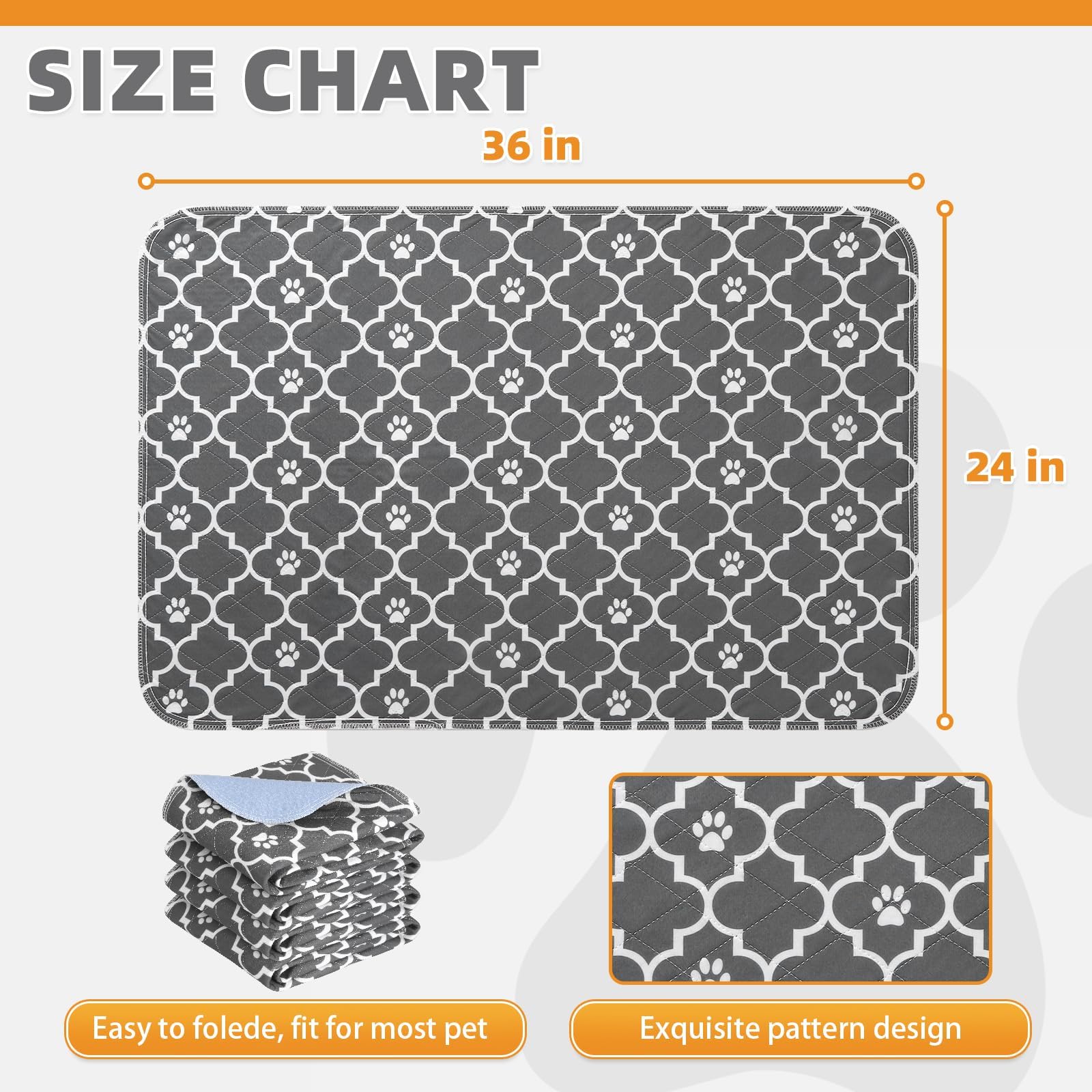 KOOLTAIL tapis d’apprentissage absorption rapide protège le sol et les odeurs