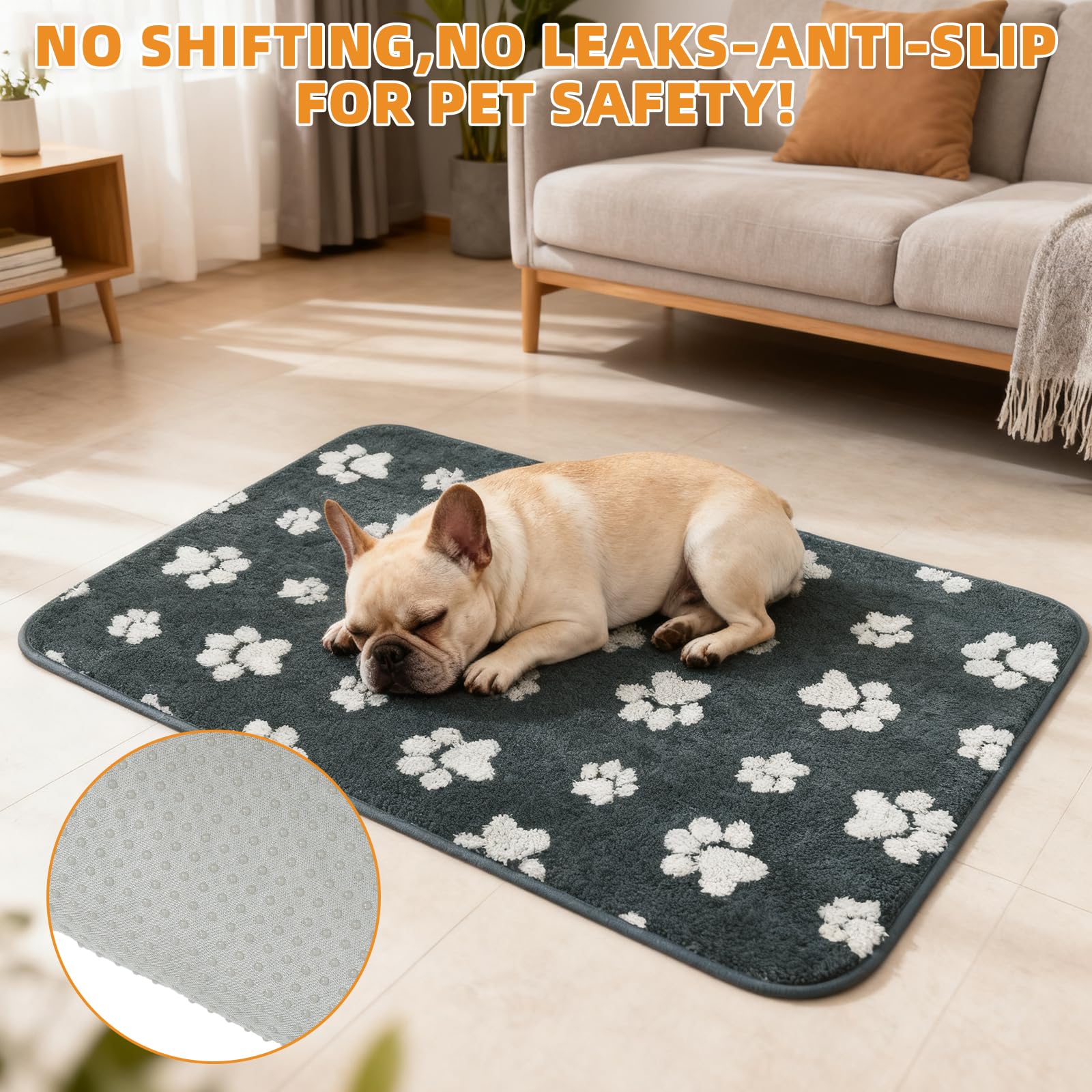 KOOLTAIL tapis dressage-toilette réutilisable pour gros chiens.