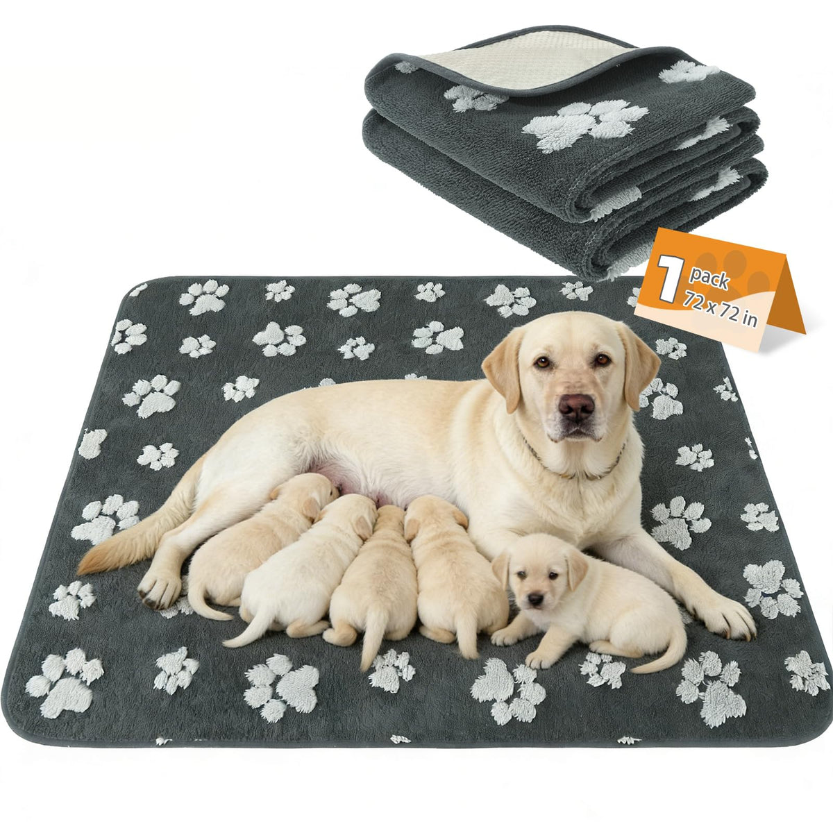 KOOLTAIL tapis mise bas lavable et imperméable, idéal pour gros chiens.