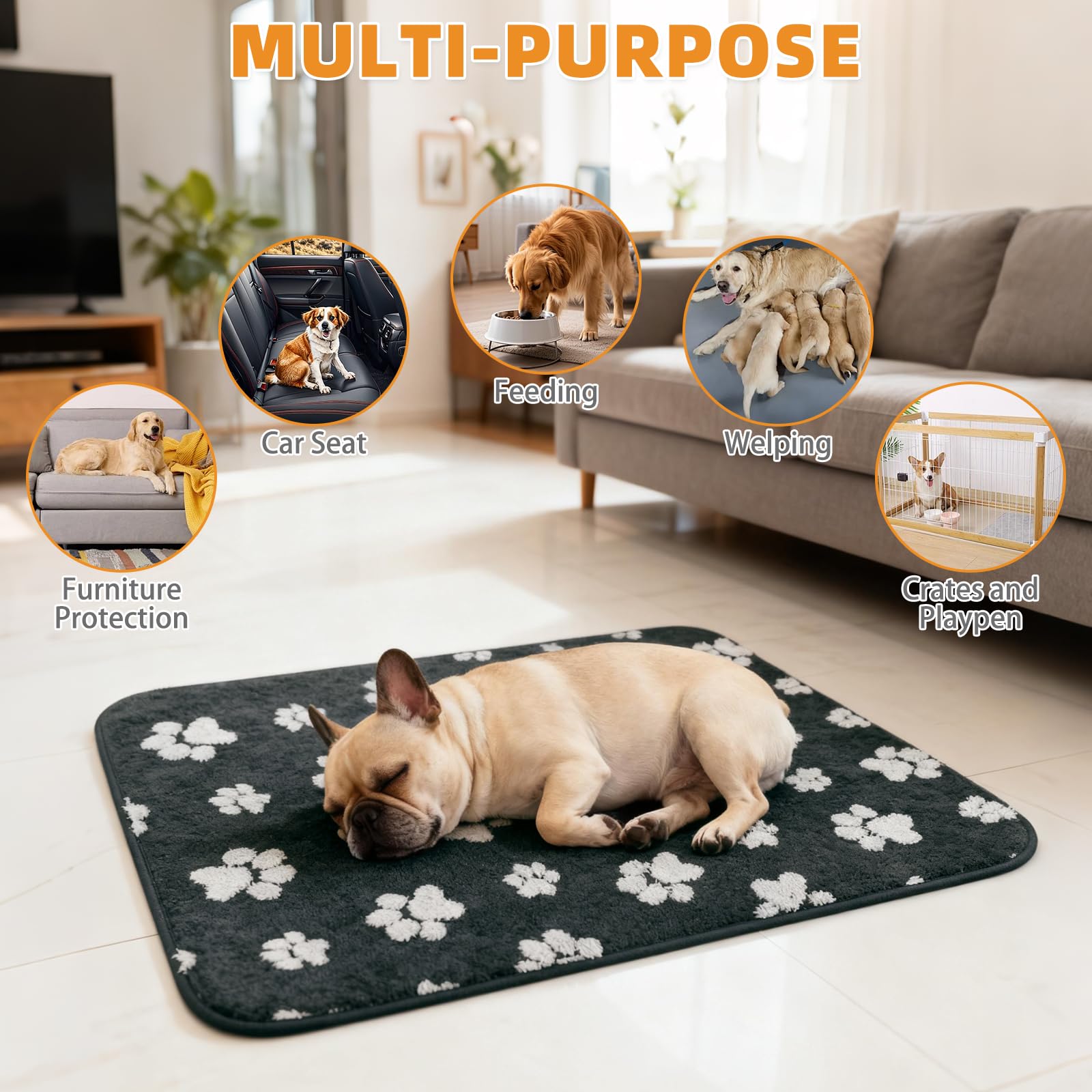 KOOLTAIL tapis sûr et facile à nettoyer, pratique après chirurgie ou repos.