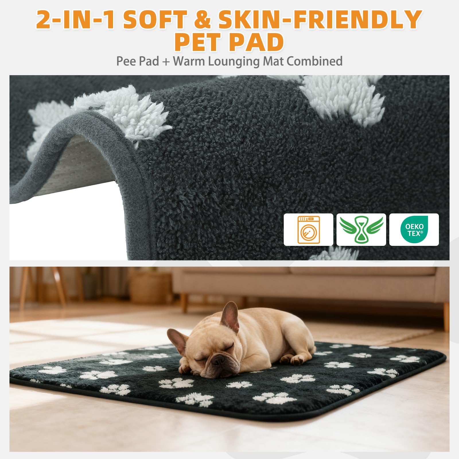 KOOLTAIL tapis surface toucher-sec, prévient l’irritation cutanée des chiens sensibles.