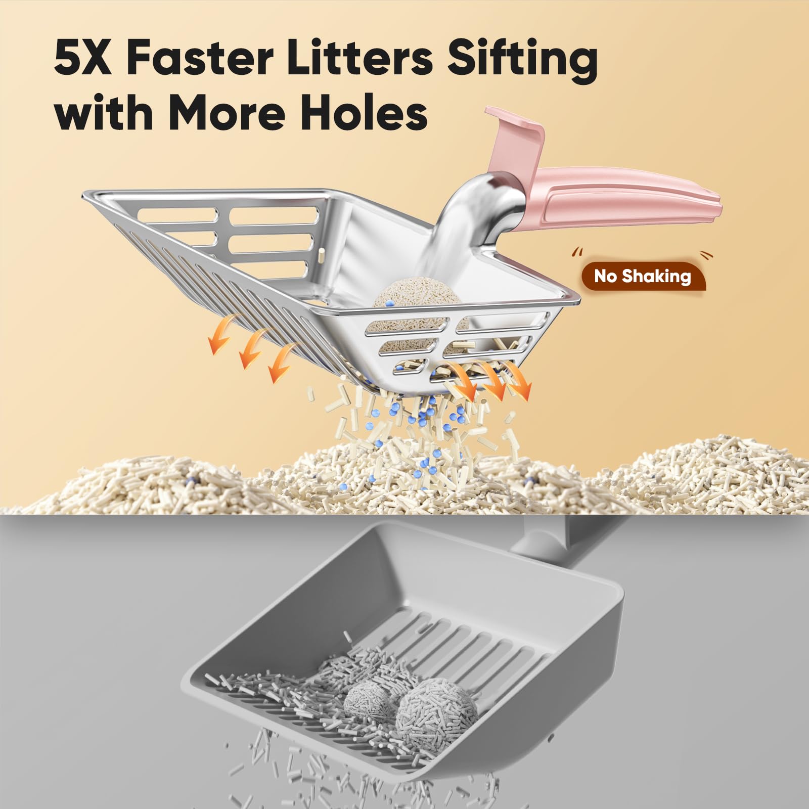 Aluminium robuste KooMooM, durable et facile à nettoyer.