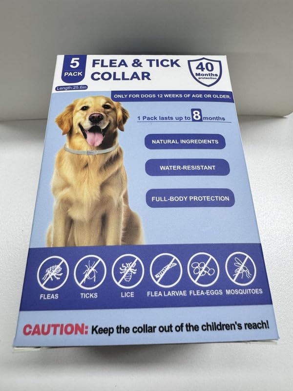 KOOSA pack-cinq-colliers-chien, protection durable pour les races variées