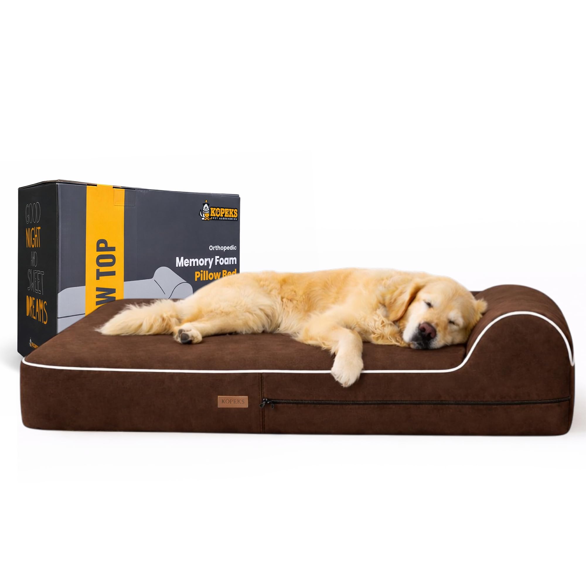 KOPEKS lit-chien-memoire-orthopedique-avant: soutien articulaire durable et confort.