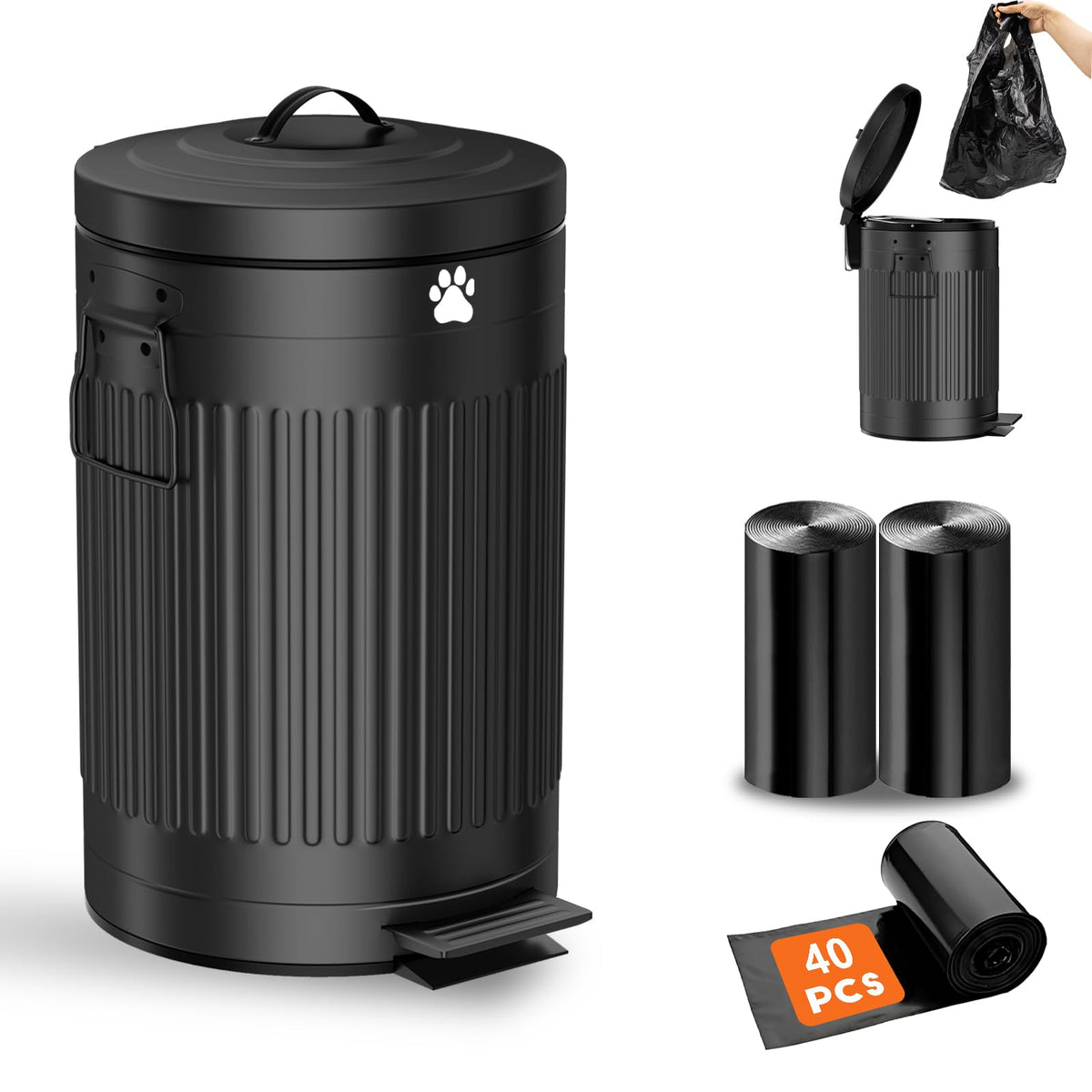 Poubelle Kopuncare pour crottes de chien, extérieure et compacte.