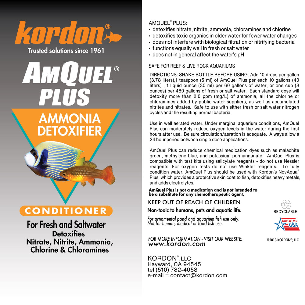 Kordon AmQuel Plus emballage pratique facilitant le dosage.