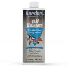 Flacon KORDON – diminution du pH pour aquarium, ajustement précis pour un habitat sain.