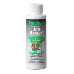 Kordon Ich-Attack : bouteille de traitement naturel pour poissons, utile contre l’ich et les infections externes.