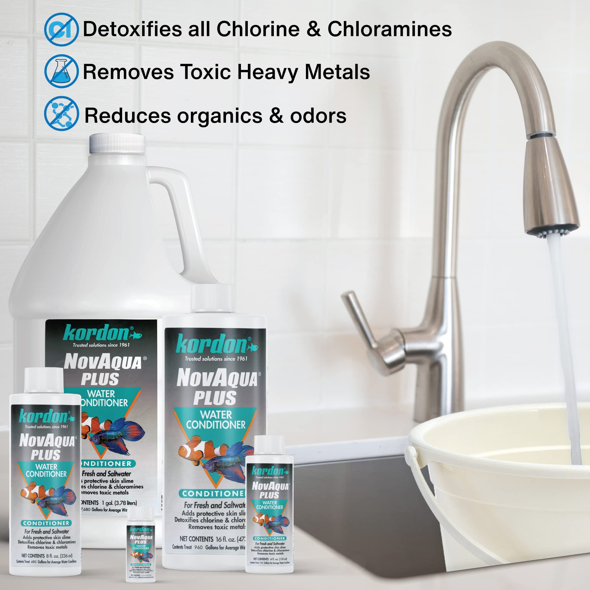 Novaqua Plus: couche protectrice sur le mucus des poissons.