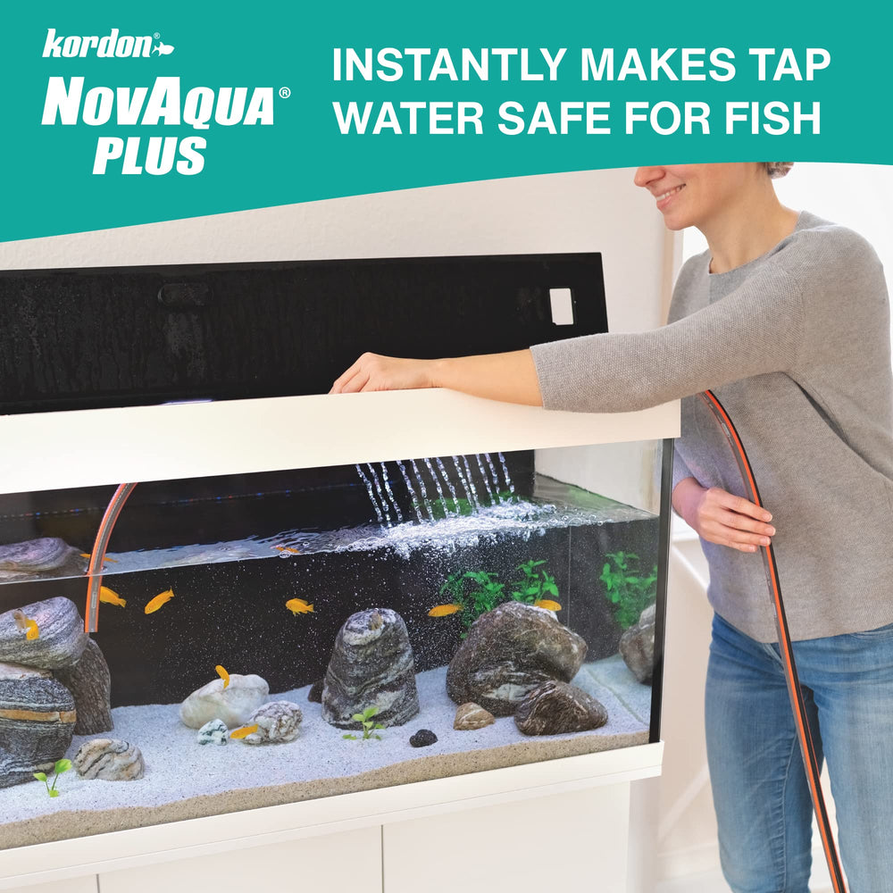 Novaqua Plus élimine les métaux lourds de l'eau du robinet pour l'aquarium.